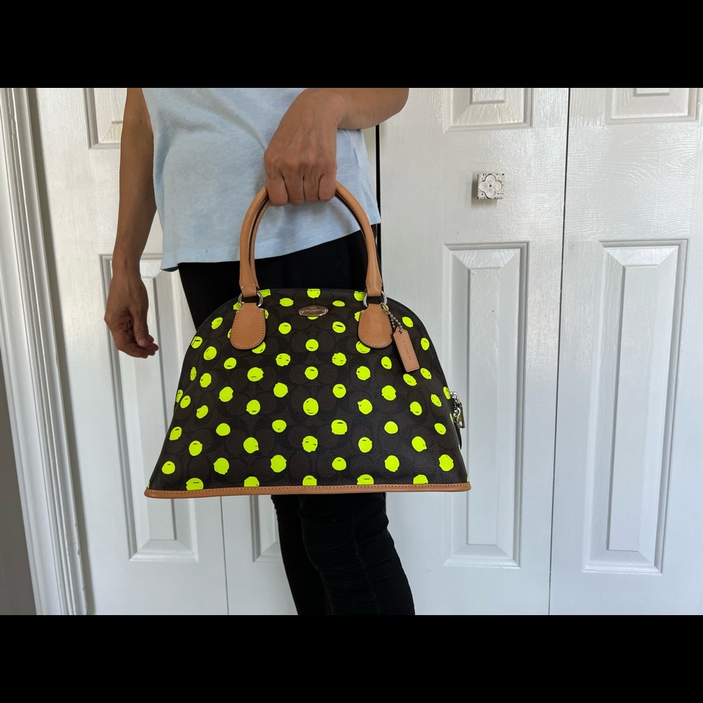 NWT Coach green dot crossbody - Picture 9 of 12